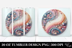 Colorful Gliterry Background, 20 Oz Tumbler Product Image 1