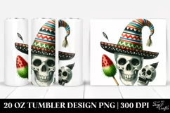 Funny Halloween Skull 20 Oz Tumbler Product Image 1