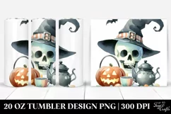 Funny Halloween Skull 20 Oz Tumbler Product Image 1