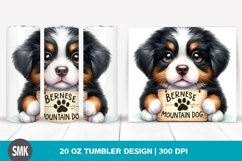 Watercolor Baby Bernese Mountain Dog | 20 oz Tumbler Product Image 1