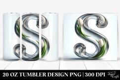 Letter S Shiny Tulip, 20 Oz Tumbler Product Image 1