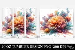 Abstract Pastel Marigold Art 20 Oz Tumbler Product Image 1