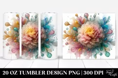 Abstract Pastel Marigold Art 20 Oz Tumbler Product Image 1