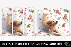 20 Oz Tumbler Sublimation | Pastel Watercolor of Dog Product Image 1