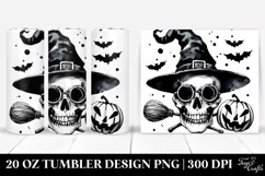 Funny Halloween Skull 20 Oz Tumbler Product Image 1