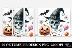 Funny Halloween Skull 20 Oz Tumbler Product Image 1