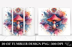 Magical Celestial Mushroom Clipart 20 Oz Tumbler Product Image 1