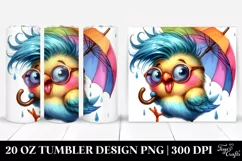 Cute Baby Bird Drawing | 20 oz Tumbler Product Image 1