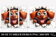 Cute Crazy Watercolor Vizsla | 20 Oz Tumbler Product Image 1