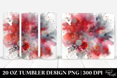 Colorful Redish Watercolor Background | 20 oz Tumbler Product Image 1