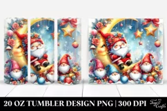 moon,snowflakes,stars,watercolor,white background Product Image 1