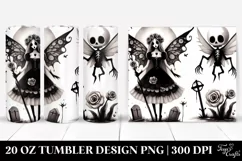 Funny Gothic Fairy,Watercolor Whimsical | 20 oz Tumbler Product Image 1