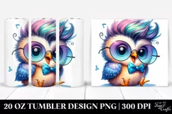 Baby Owl Sitting 20 Oz Tumbler Product Image 1