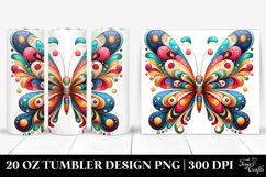 Colorful Wimsicall Butterfly | 20 Oz Tumbler Product Image 1