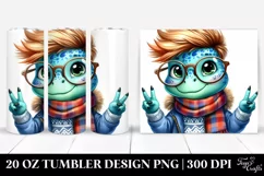 Colorful Baby Dinosaur PNG Product Image 1