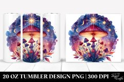 Magical Celestial Mushroom Clipart 20 Oz Tumbler Product Image 1