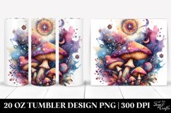 Magical Celestial Mushroom Clipart 20 Oz Tumbler Product Image 1