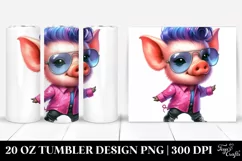 Baby Pig Dancing 20 Oz Tumbler Product Image 1