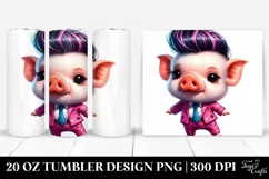 Baby Pig Dancing 20 Oz Tumbler Product Image 1