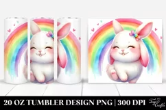 Cute Pink Bunny 20 Oz Tumbler Product Image 1