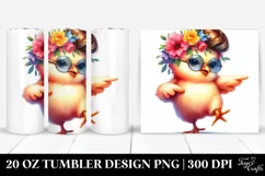 Baby Chicken Drawing | 20 oz Tumbler Product Image 1