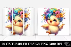 Baby Chicken Drawing | 20 oz Tumbler Product Image 1