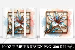 Abstract Pastel Lily Art 20 Oz Tumbler Product Image 1