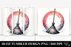 Simple Image Broomstick,Watercolor Washed | 20 oz Tumbler Product Image 1