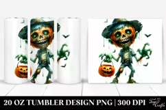 Funny Halloween Zombie 20 Oz Tumbler Product Image 1