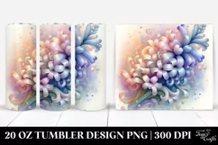 Abstract Pastel Hyacinth Art 20 Oz Tumbler Product Image 1