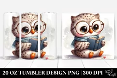 Cute Baby Owl Image | 20 oz Tumbler Product Image 1
