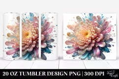Monkey with Vibrant Flowers, 20 Oz Tumbler Product Image 1