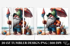 Detailed Digital Painting Pastel Gnome | 20 oz Tumbler Product Image 1