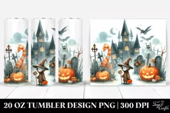 Simple Funny Halloween Clipart, High-Res 20 Oz Tumbler Product Image 1