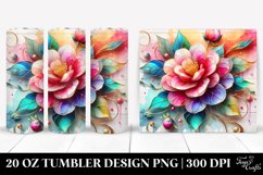 Colorful Floral Swirls | 20 Oz Tumbler Product Image 1