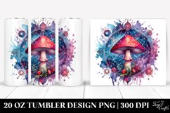 Magical Celestial Mushroom Clipart 20 Oz Tumbler Product Image 1