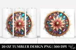 Colorful Stained Cosmos | 20 Oz Tumbler Product Image 1