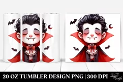 Funny Vampire Halloween Clipart PNG Product Image 1