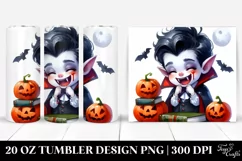 Funny Vampire Halloween Clipart PNG Product Image 1