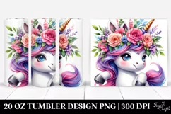 Inspired Unicorn Playing | 20 oz Tumbler Product Image 1