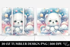 Cute Baby Polar Bear 20 Oz Tumbler Product Image 1
