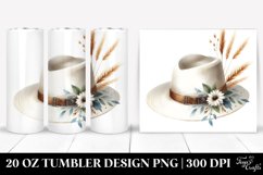 Simple Image Hat,Watercolor | 20 oz Tumbler Product Image 1