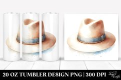 Simple Image Hat,Watercolor | 20 oz Tumbler Product Image 1