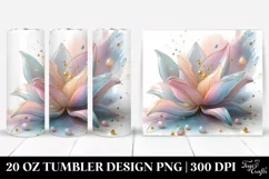 Abstract Pastel Tulip Art 20 Oz Tumbler Product Image 1