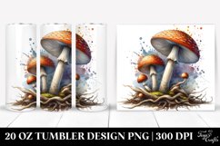 Detailed Mushroom Splash | 20 oz Tumbler Product Image 1