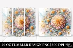 Carnation Stained Clipart 20 Oz Tumbler Product Image 1