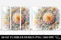 Carnation Stained Clipart 20 Oz Tumbler Product Image 1
