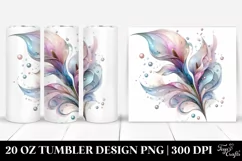 Abstract Calla Lily Clipart, High-Res 20 Oz Tumbler Product Image 1