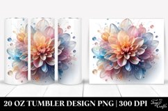 Shiny Dahlia Splash | 20 oz Tumbler Product Image 1