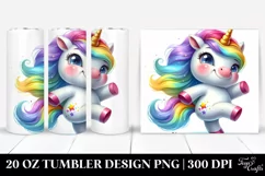 dancing Funny Baby Unicorn | 20 oz Tumbler Product Image 1